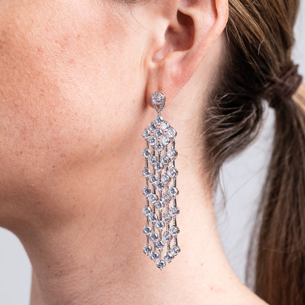 Short Chain Round Earrings – CZ by Kenneth Jay Lane