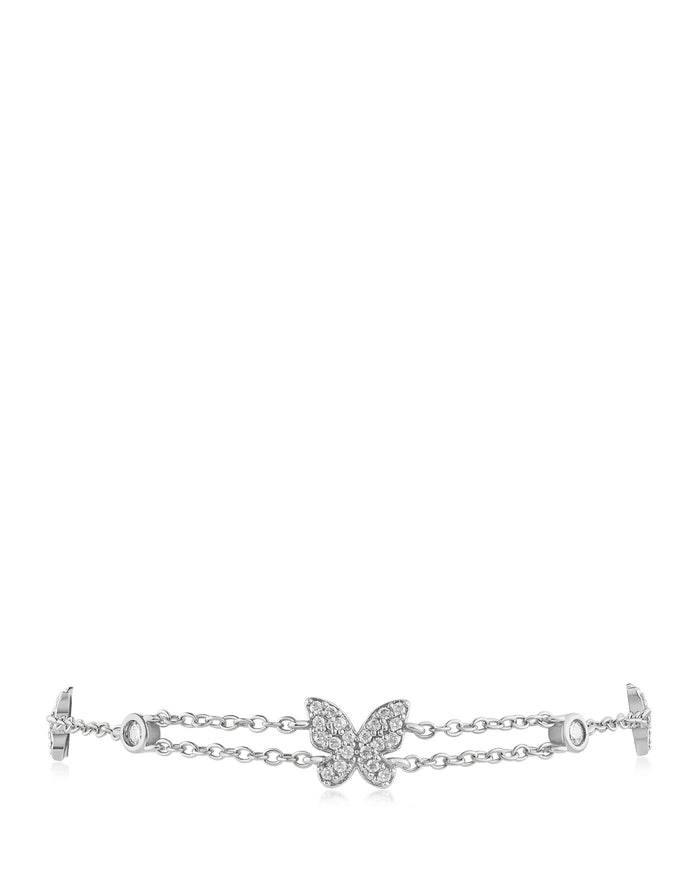 CZ Butterfly Bracelet