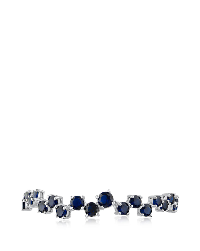 Round CZ Scattered Bracelet