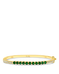 Graduated Round CZ Bangle