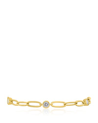 CZ Link Station Bracelet