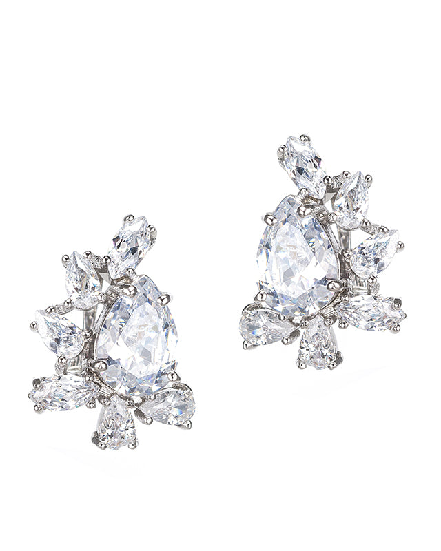 Pear CZ Earring