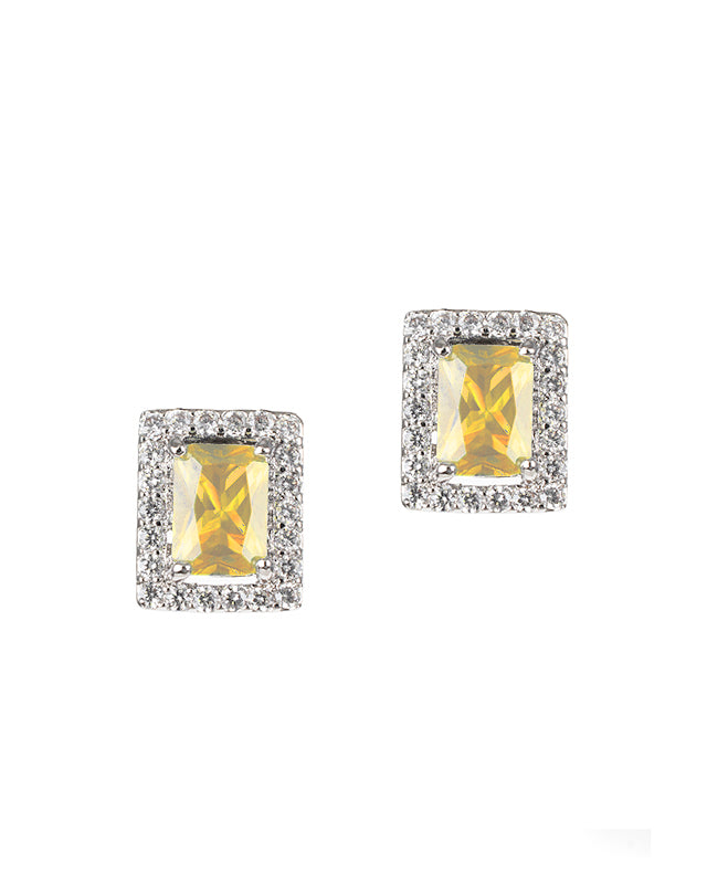 Canary Radiant CZ Earrings