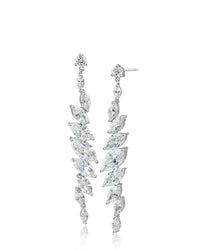 Marquise Linear Drop Earrings