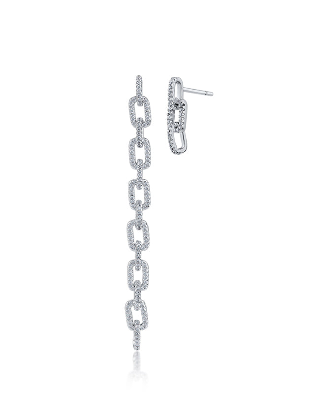 Pave Chain Earrings