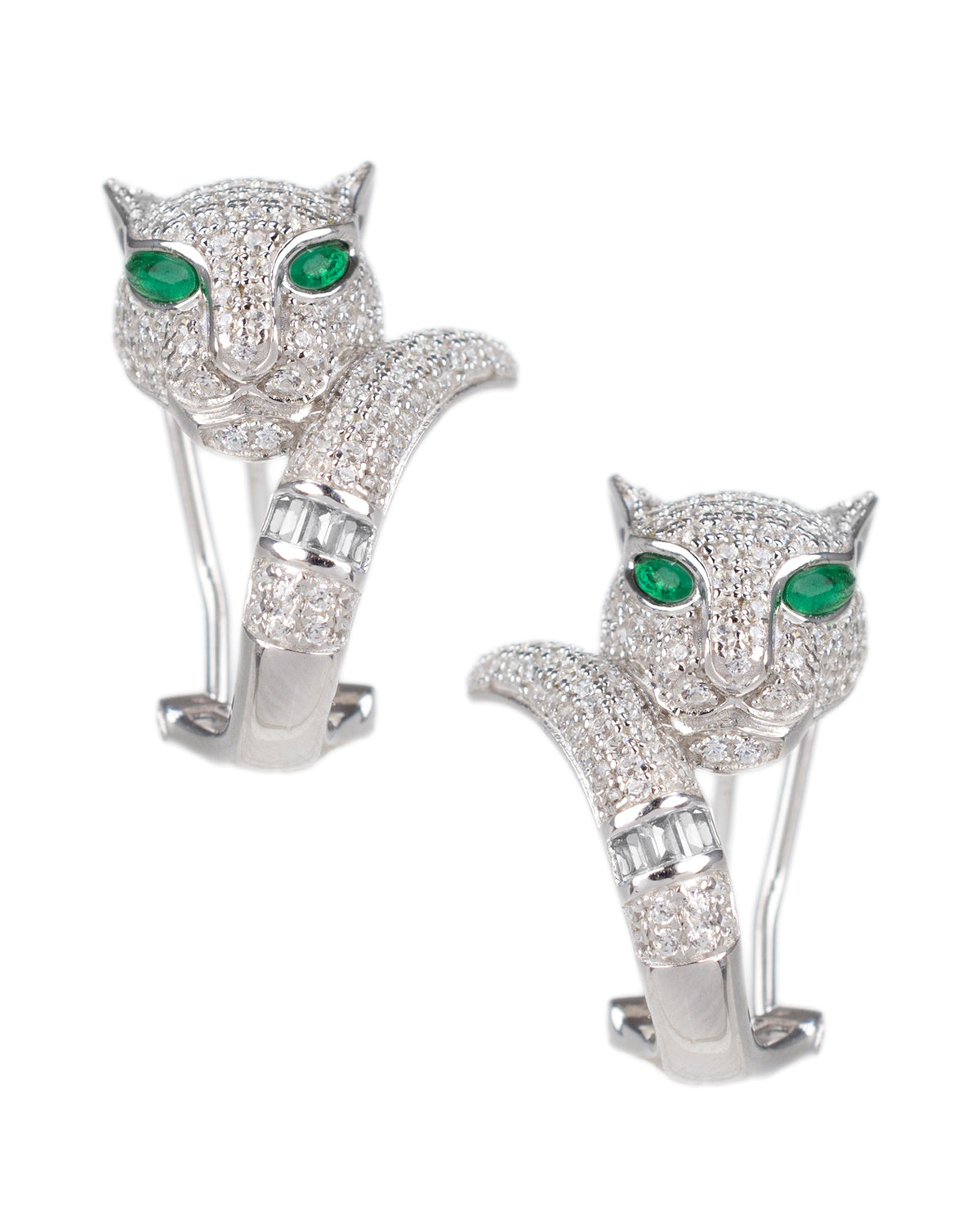 Pave Panther Earrings