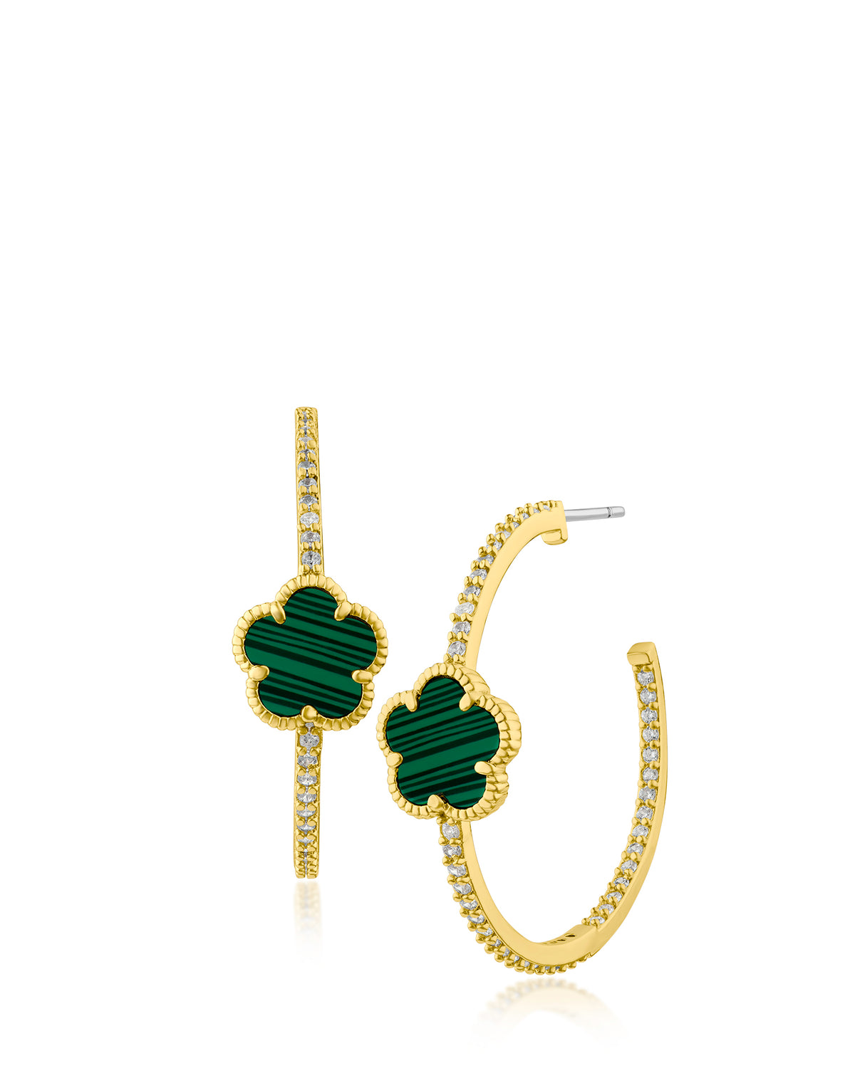 Clover Hoop Earrings