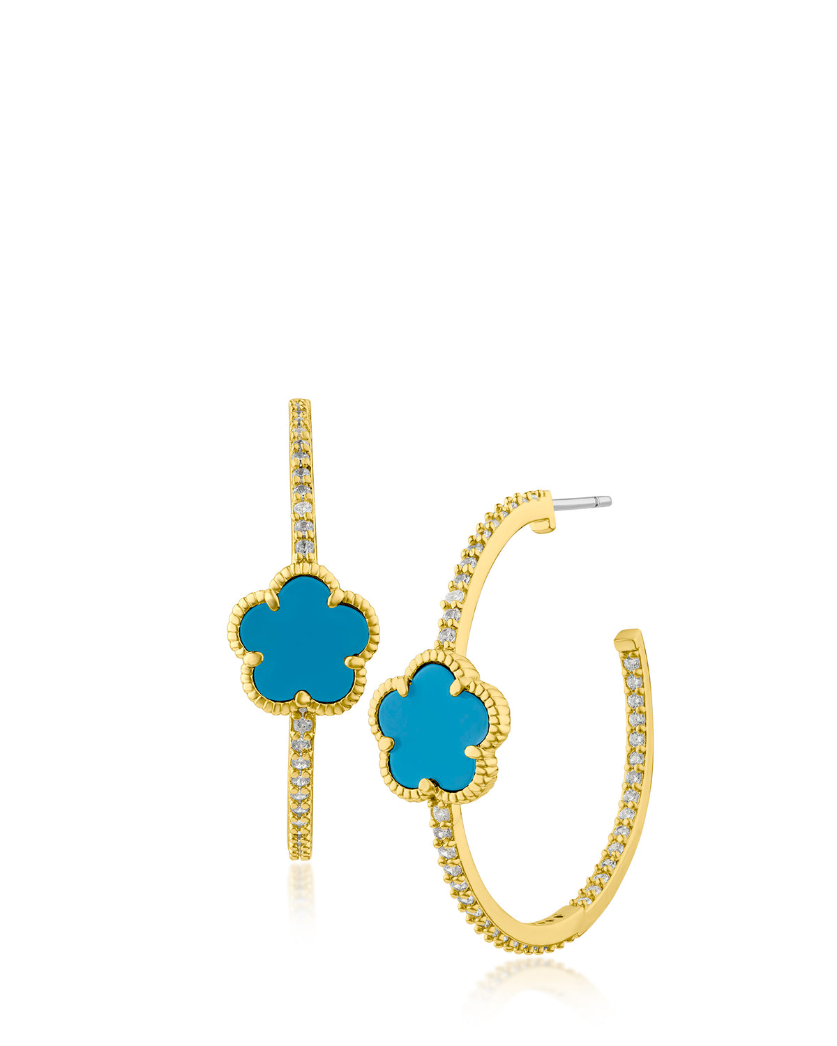 Clover Hoop Earrings