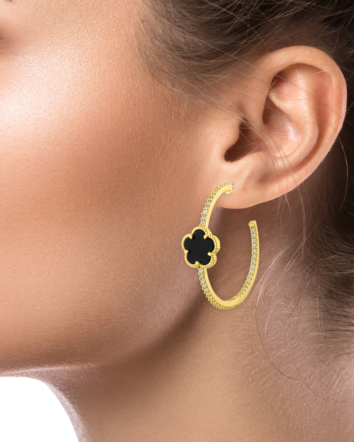 Clover Hoop Earrings