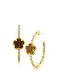 Clover Hoop Earrings