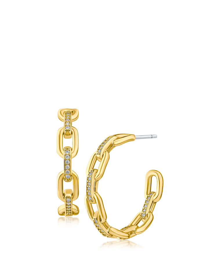 Chain Hoop Earrings