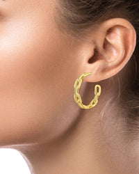 Chain Hoop Earrings