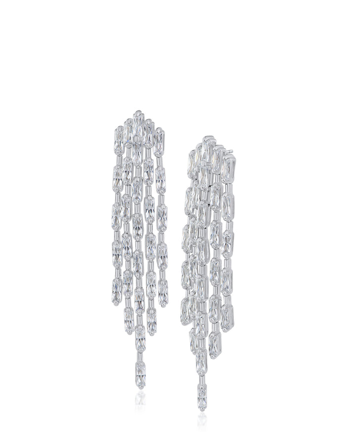 Baguette CZ Satement Earrings