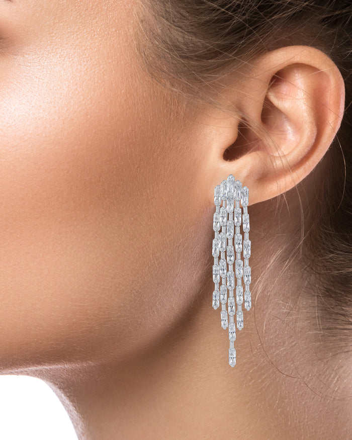 Baguette CZ Satement Earrings