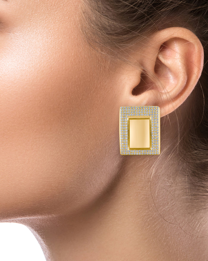 Oversized Square Earrings