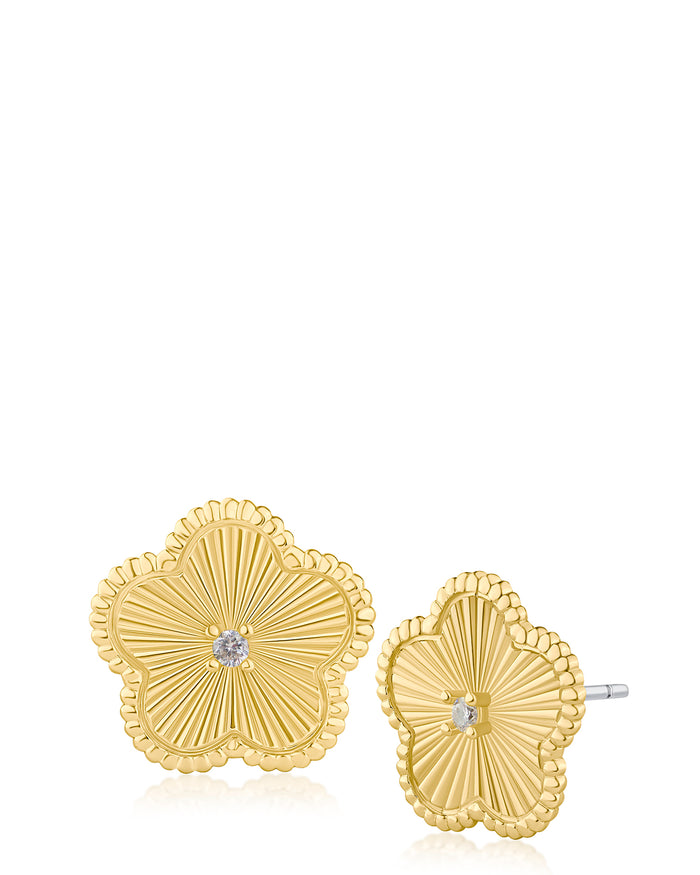 Large Clover Studs Earrings