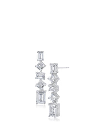 Multi Shape CZ Earrings