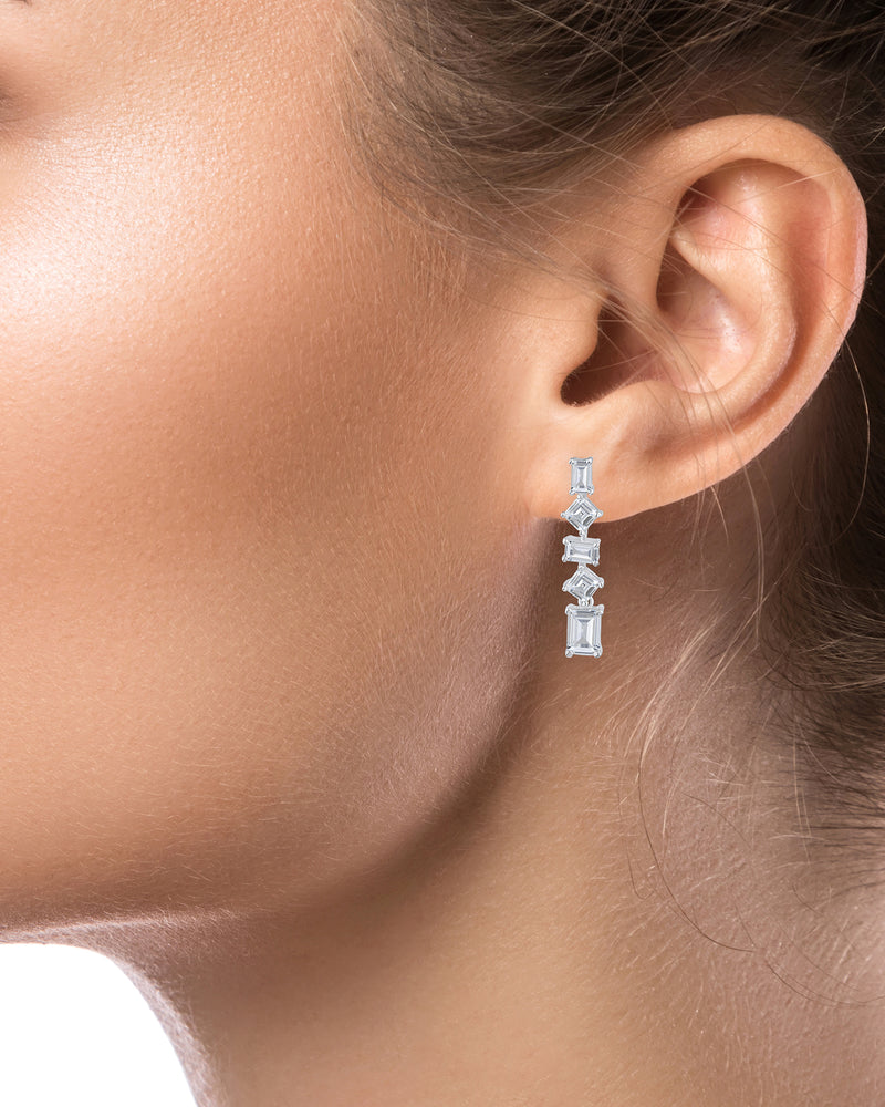 Multi Shape CZ Earrings