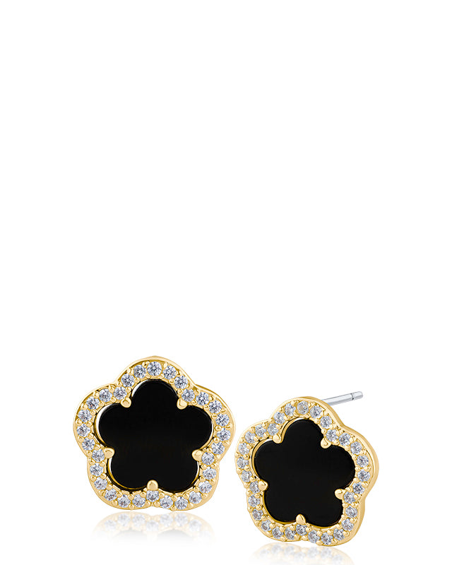 Clover and Pave Studs