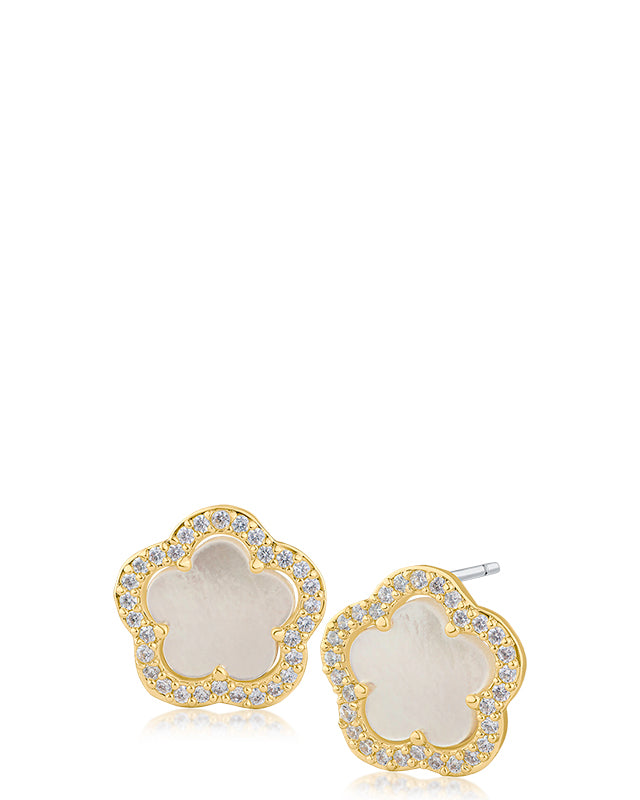 Clover and Pave Studs