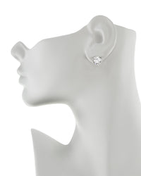 Trillion CZ Stud Earrings