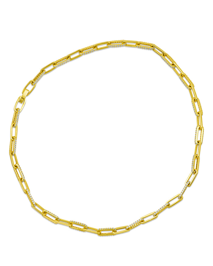 Pave Link Necklace