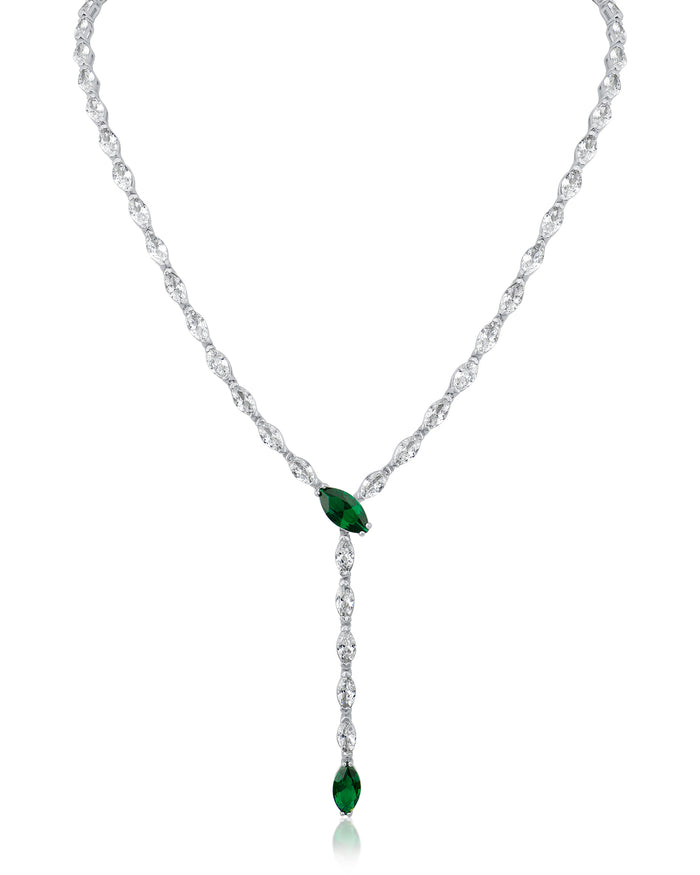 Marquise CZ Y-Necklace