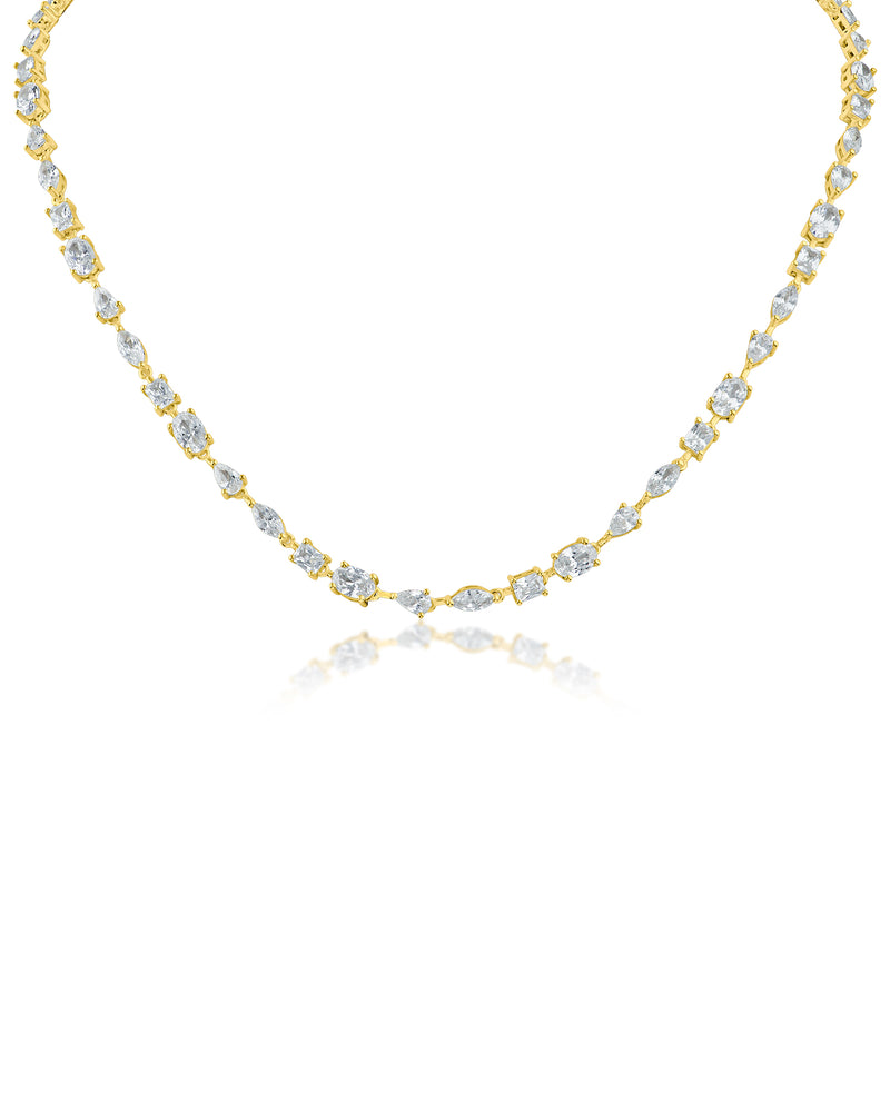 Multi Shape CZ Necklace