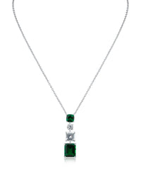 Multi CZ Pendant Necklace