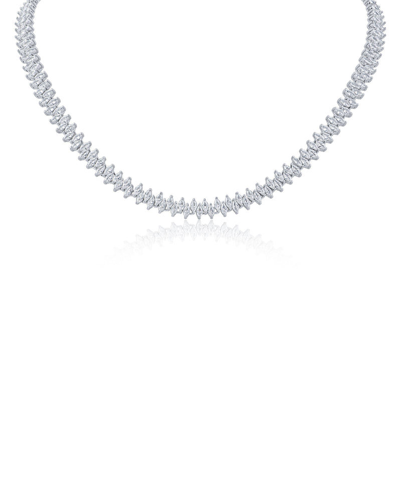 Alternating Marquise CZ Necklace