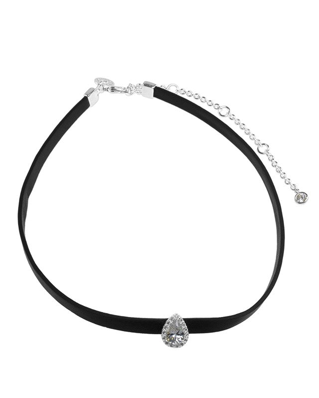 Pave Pear Choker