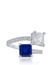 Double Princess CZ Wrap Ring