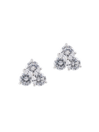 Triple Round and Marquise CZ Earrings