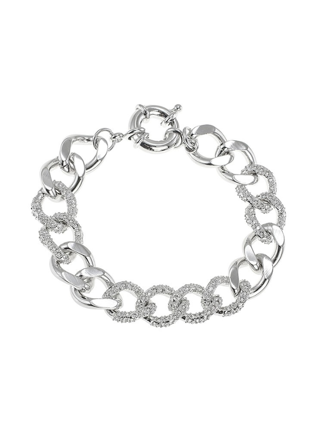 Pave CZ Chain Bracelet