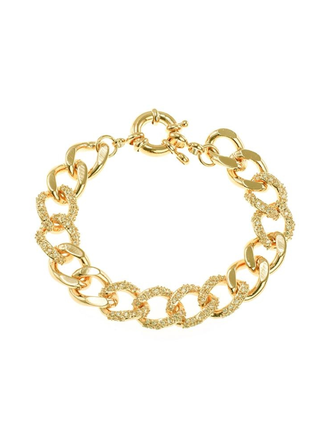 Pave CZ Chain Bracelet