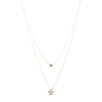 Double Layer Star Charm Necklace