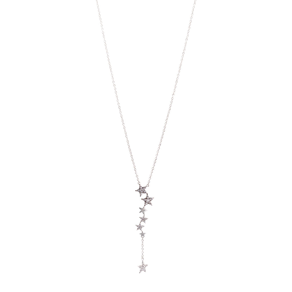 Pave Star "Y" Necklace