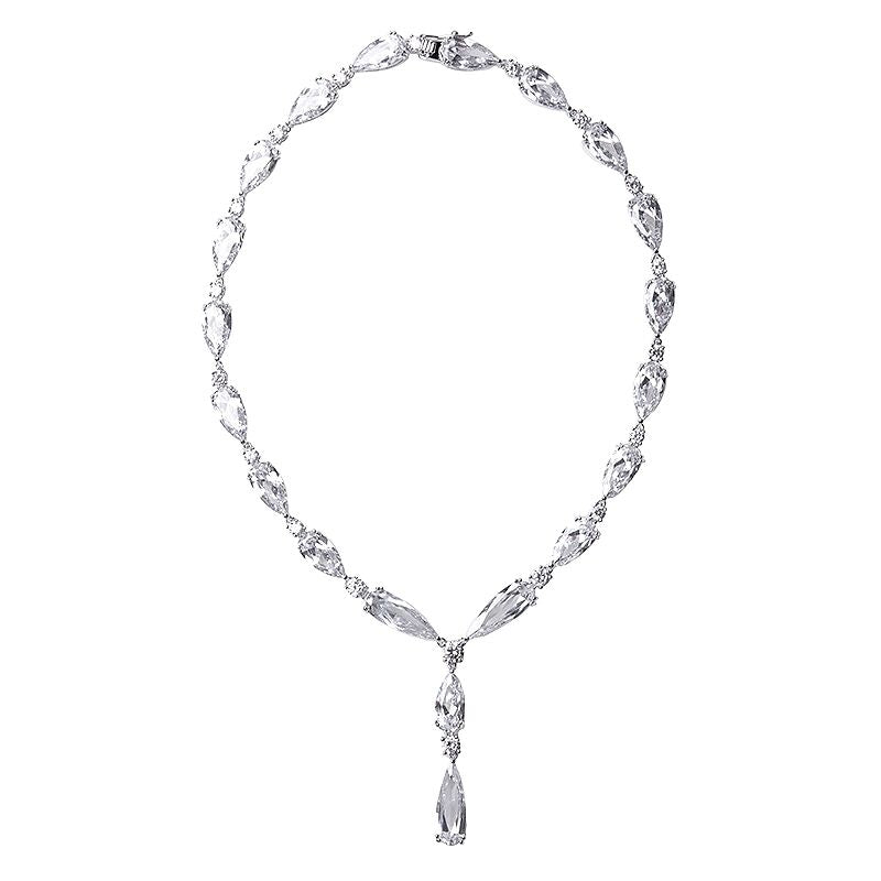 Elongated Pear Drop Necklace