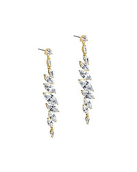 Marquise Linear Drop Earrings