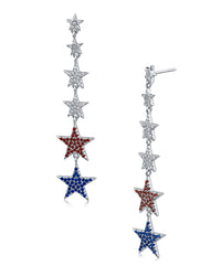 Pave Start Drop Earrings