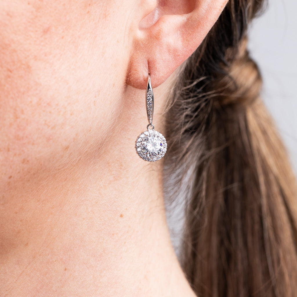 Short Chain Round Earrings – CZ by Kenneth Jay Lane
