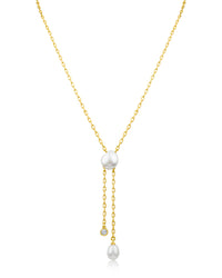 Pearl Drop Y-Necklace