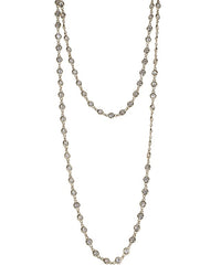 Double Layered Diamond by the Inch Necklace